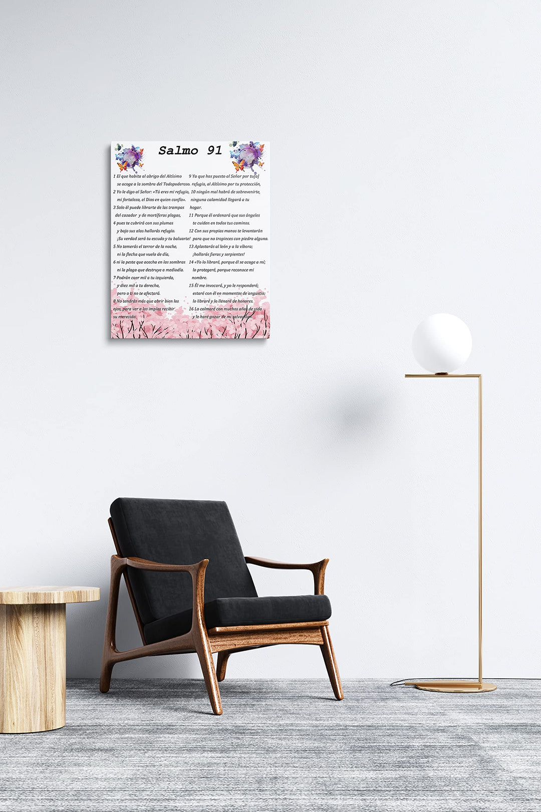 Salmo 91 En Español Para Pared, Psalm 91 Wall Art