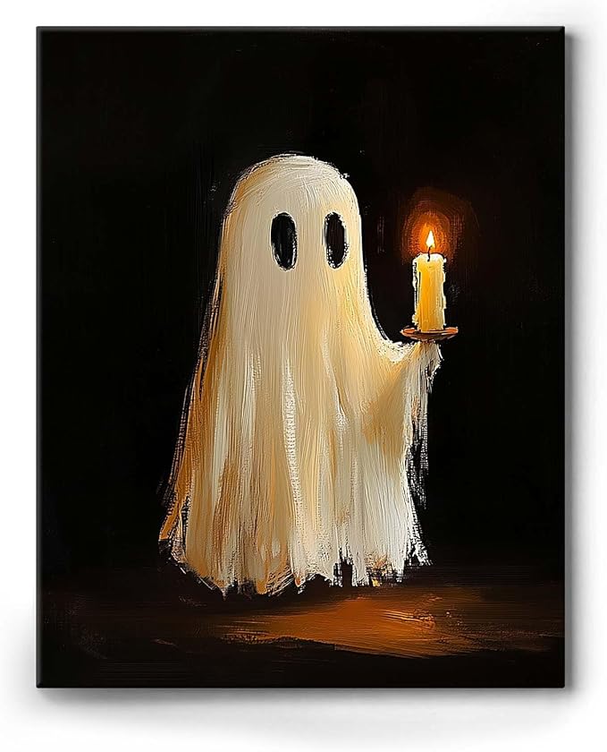 Ghost Holding Candles