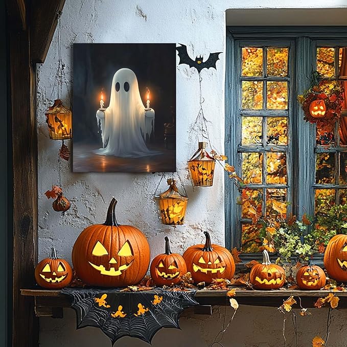 Ghost Holding Candles