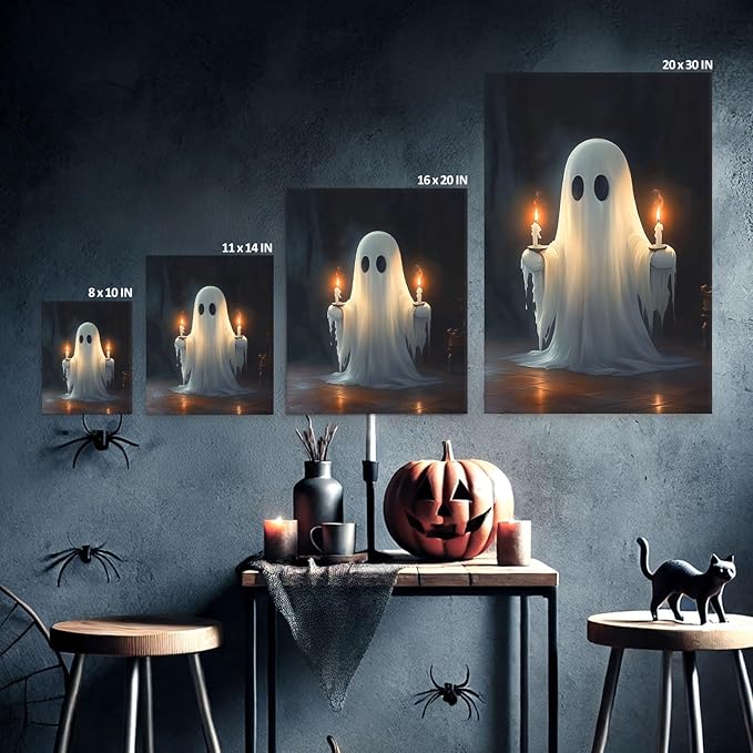 Ghost Holding Candles