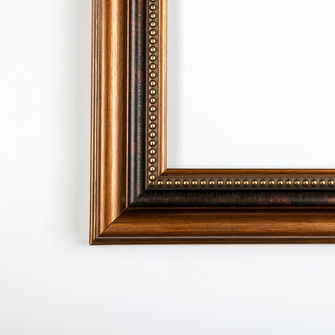 Classic Retro Picture Frame with MDF Wood Mat & Plexiglass Front 3 Colors Style 1