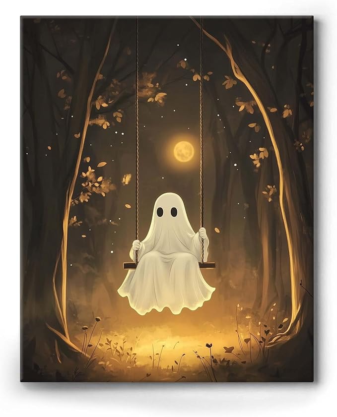 Ghost Holding Candles