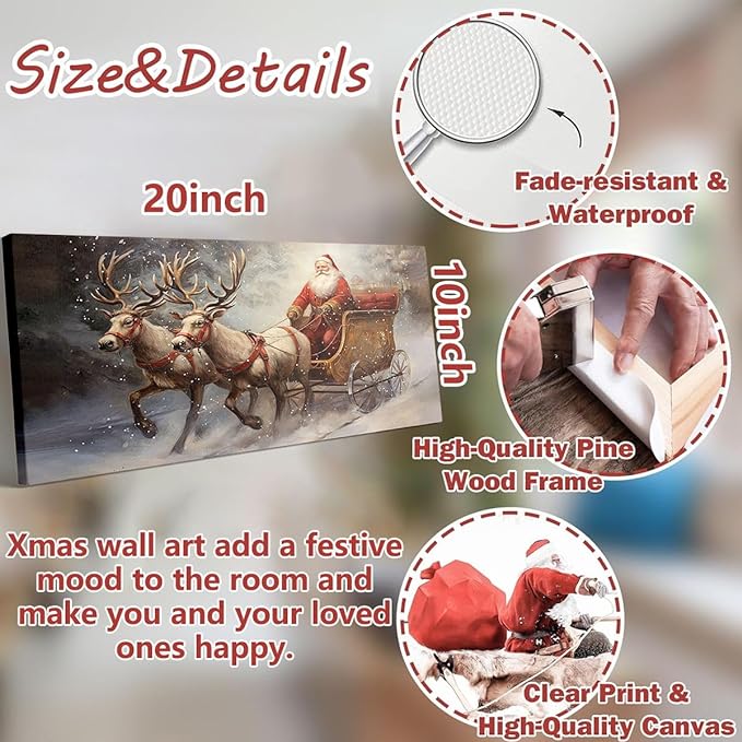 Vintage Santa Sleigh