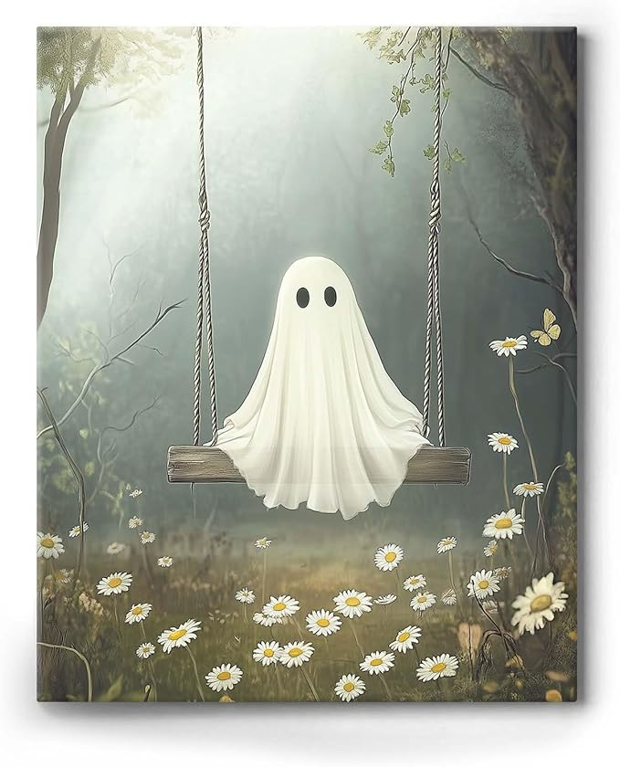 Ghost Holding Candles