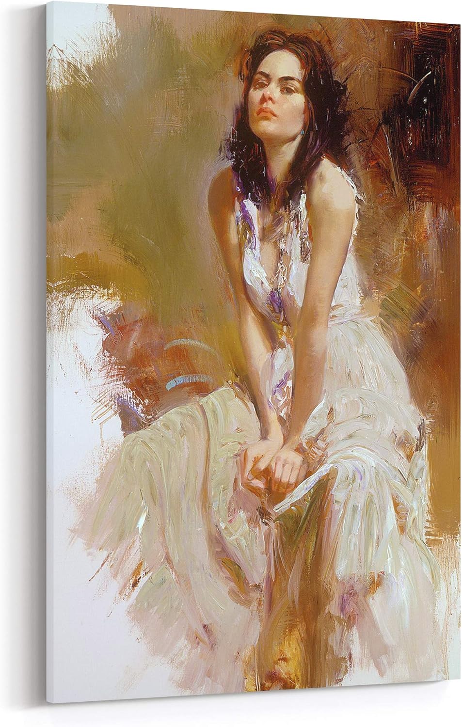 Sexy Woman Canvas Wall Art (style 13)