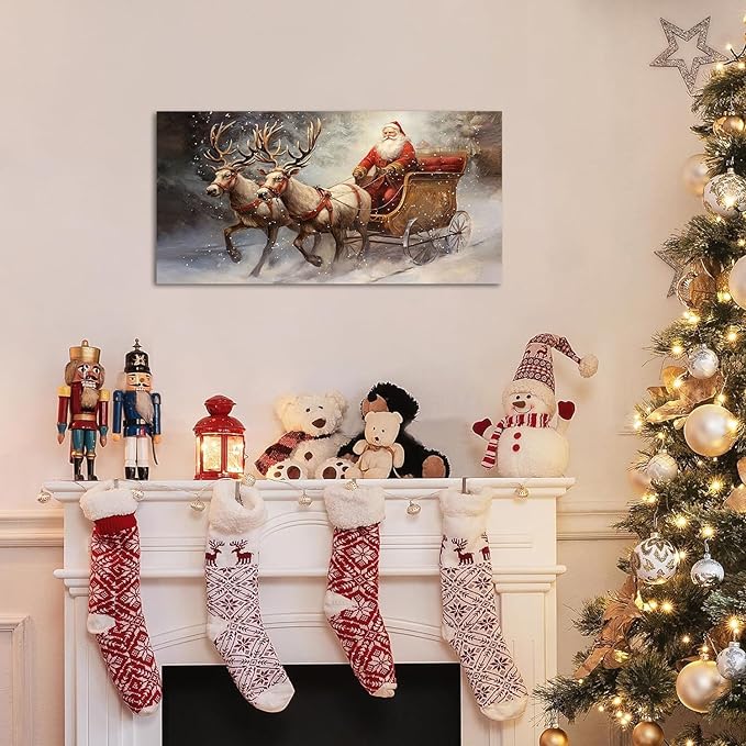 Vintage Santa Sleigh