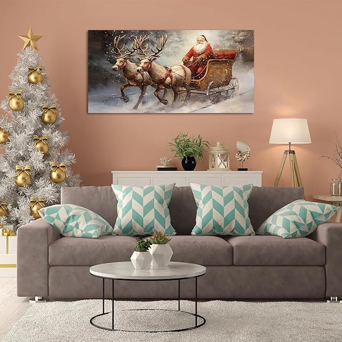 Vintage Santa Sleigh