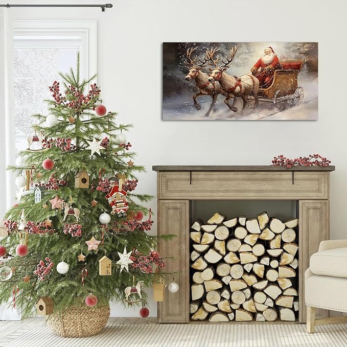 Vintage Santa Sleigh