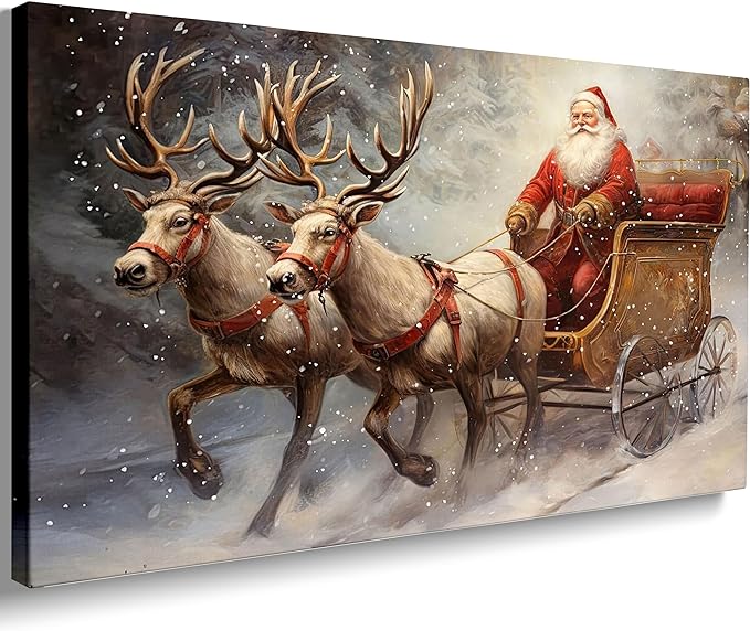 Vintage Santa Sleigh