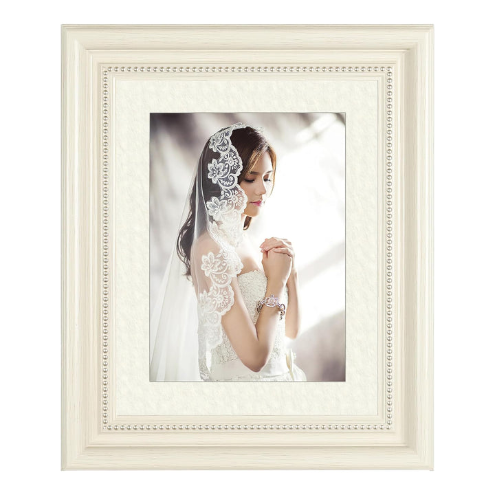 Classic Retro Picture Frame with MDF Wood Mat & Plexiglass Front 3 Colors Style 1