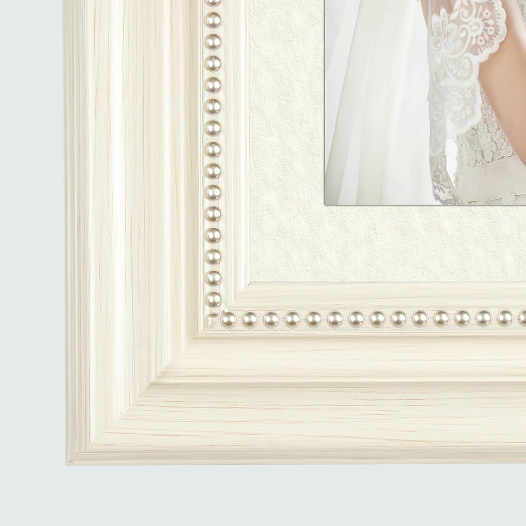 Classic Retro Picture Frame with MDF Wood Mat & Plexiglass Front 3 Colors Style 1
