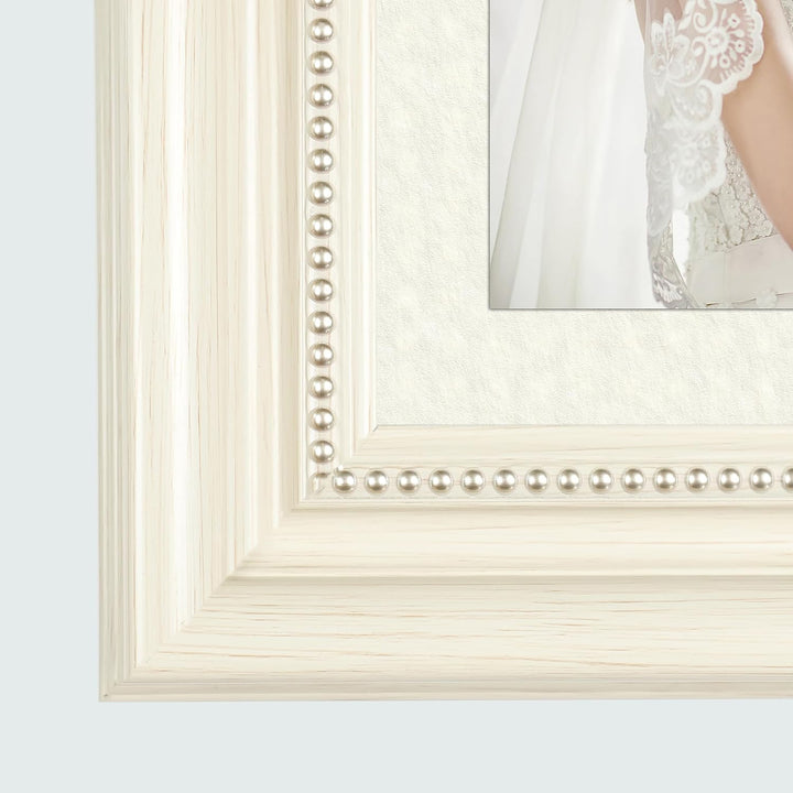 Classic Retro Picture Frame with MDF Wood Mat & Plexiglass Front 3 Colors Style 1