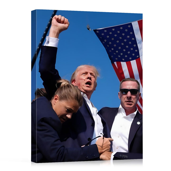Donald Trump July 13, 2024 Keep Fighting Fist Pump Framed Photo