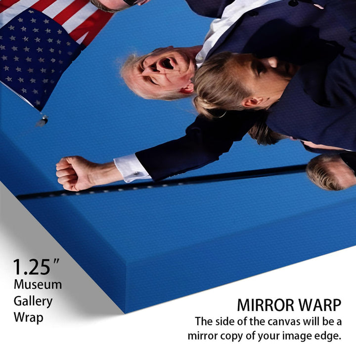 Donald Trump July 13, 2024 Keep Fighting Fist Pump Framed Photo