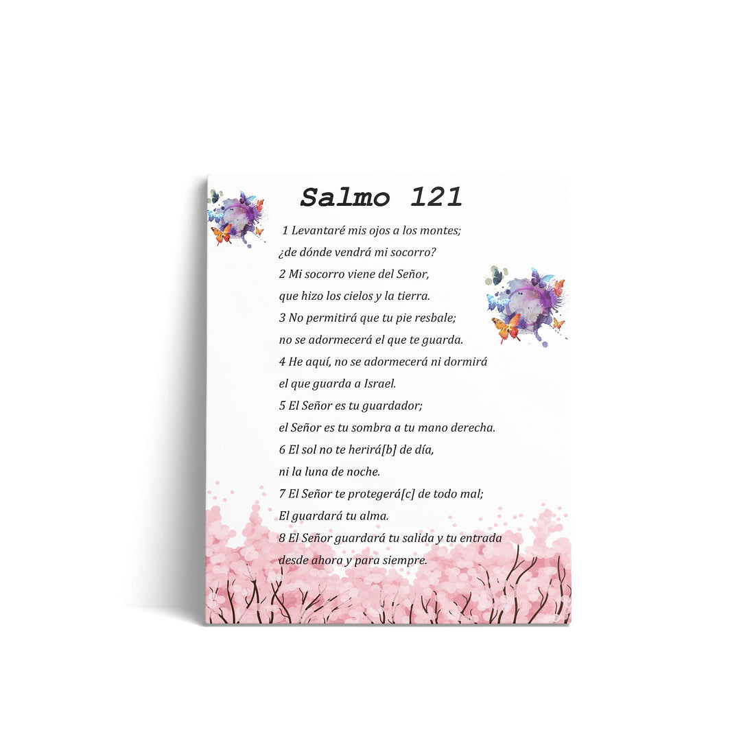 Salmo 91 En Español Para Pared, Psalm 91 Wall Art