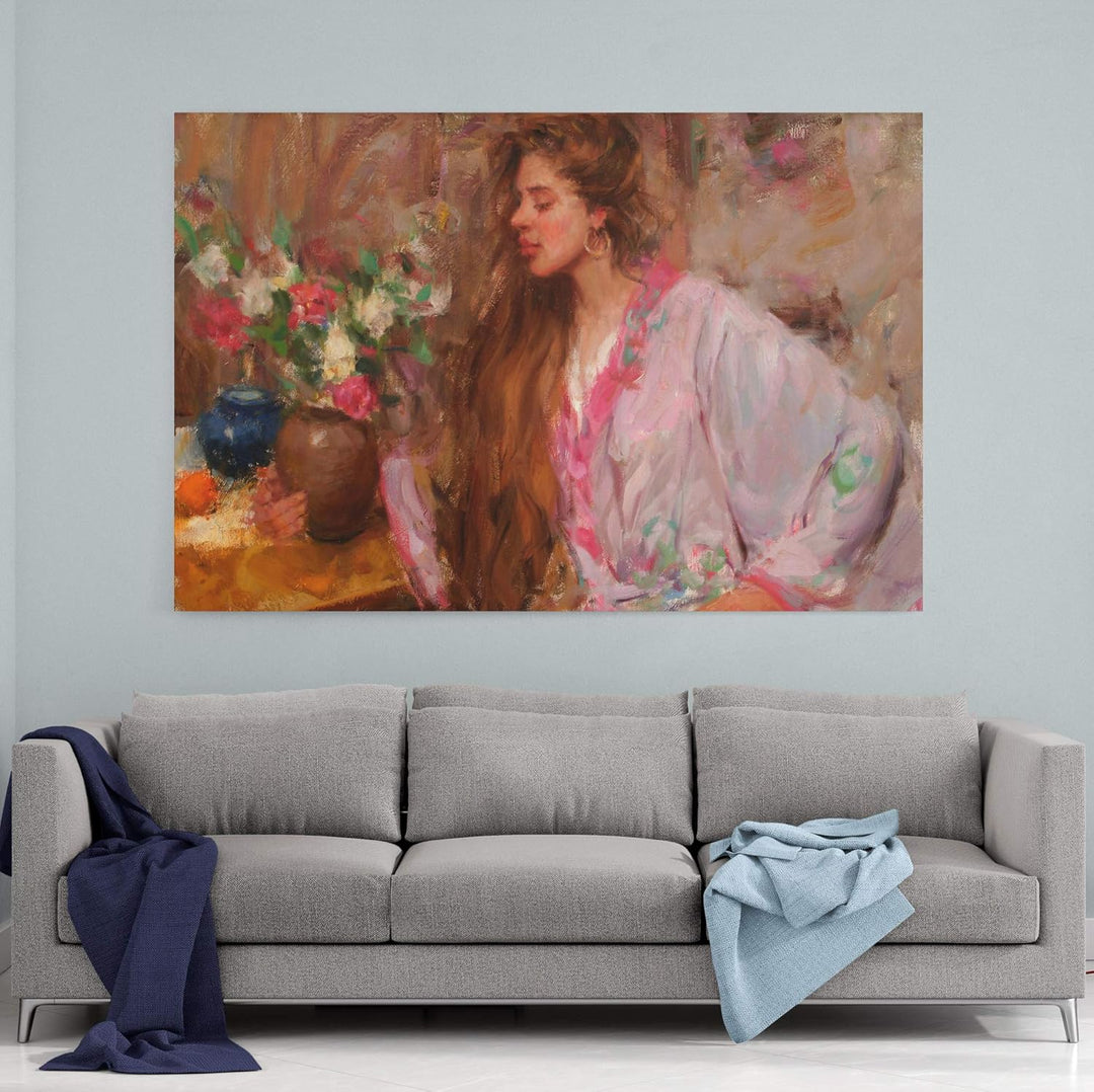 Sexy Woman Canvas Wall Art (style 9)