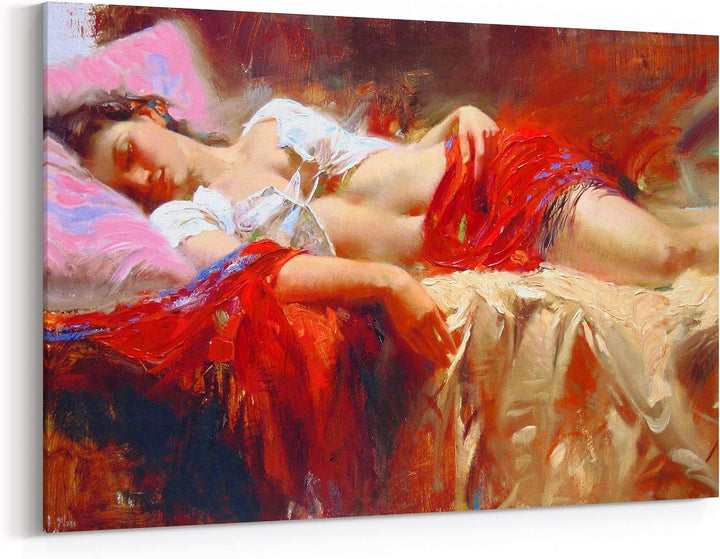 Sexy Woman Canvas Wall Art (style 8)