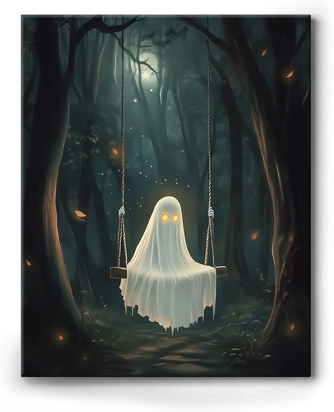 Ghost Holding Candles