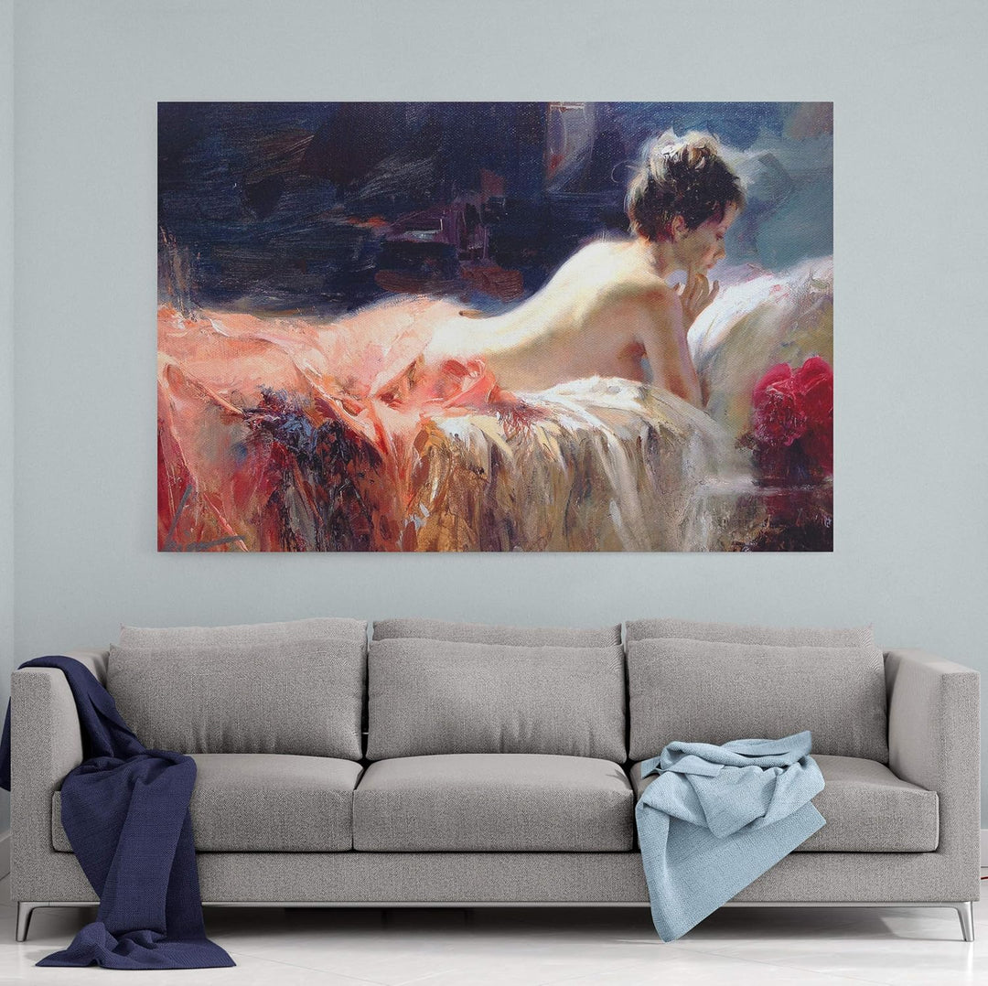 Sexy Woman Canvas Wall Art (style 7)