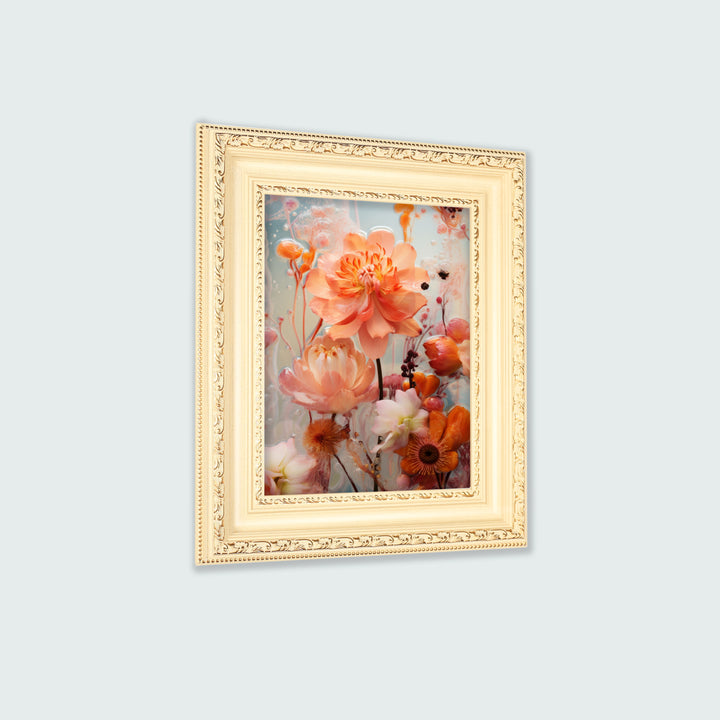 Classic Retro Picture Frame with MDF Wood Mat & Plexiglass Front 3 Colors Style 2