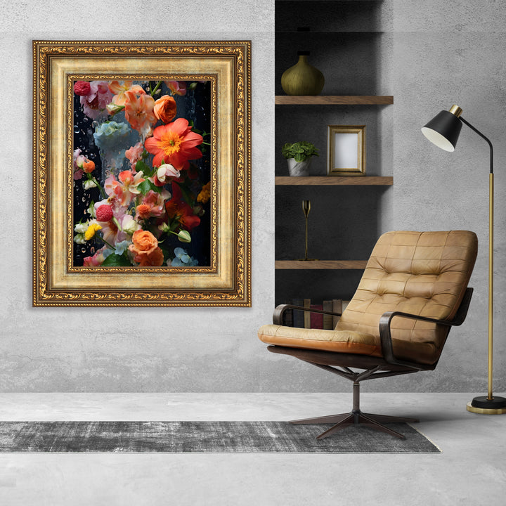 Classic Retro Picture Frame with MDF Wood Mat & Plexiglass Front 3 Colors Style 2