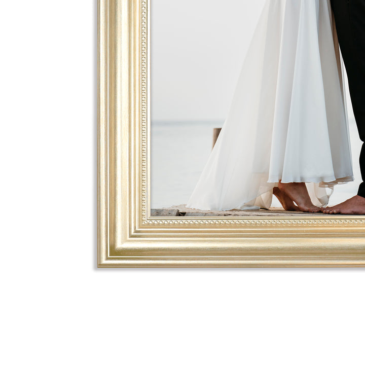 Classic Retro Picture Frame with MDF Wood Mat & Plexiglass Front 2 Colors Style 4