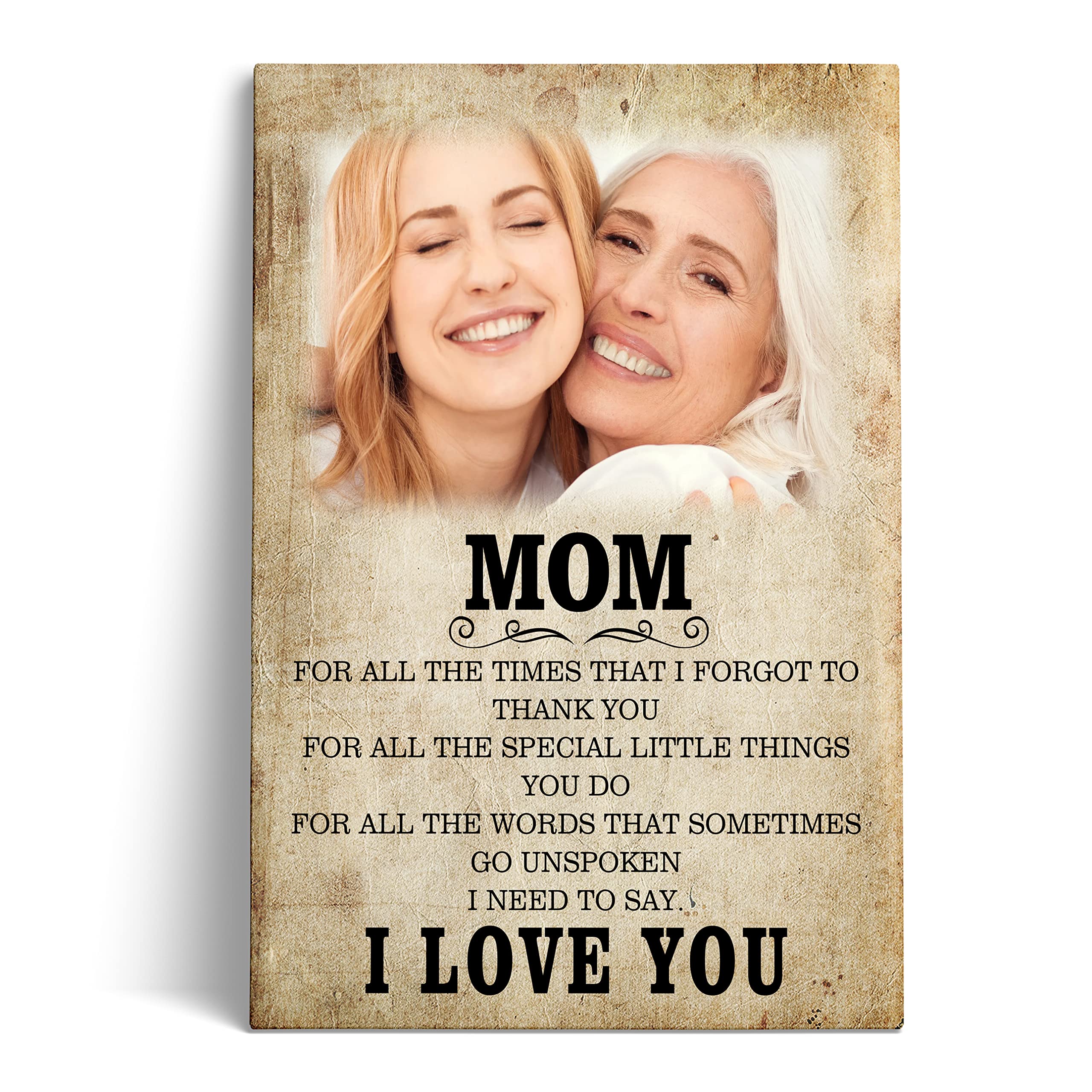 Mother's Day Personalized Framed Wall Art Decoration/ For Mom 12x16 – P ...