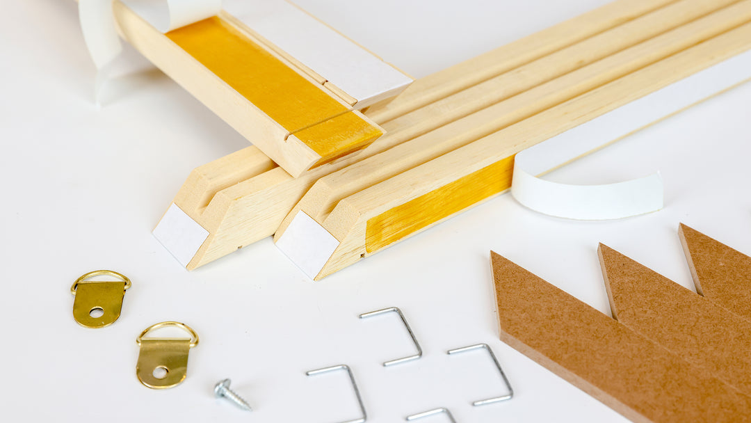 Customized Sized DIY Solid Wood Canvas Frame Kit For Oil Painting & Wall Art - Easy to Build Canvas Stretching Bar System