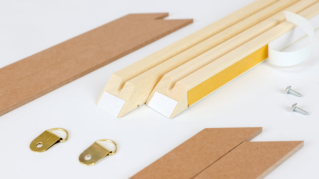 Customized Sized DIY Solid Wood Canvas Frame Kit For Oil Painting & Wall Art - Easy to Build Canvas Stretching Bar System