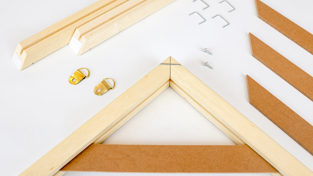 Customized Sized DIY Solid Wood Canvas Frame Kit For Oil Painting & Wall Art - Easy to Build Canvas Stretching Bar System