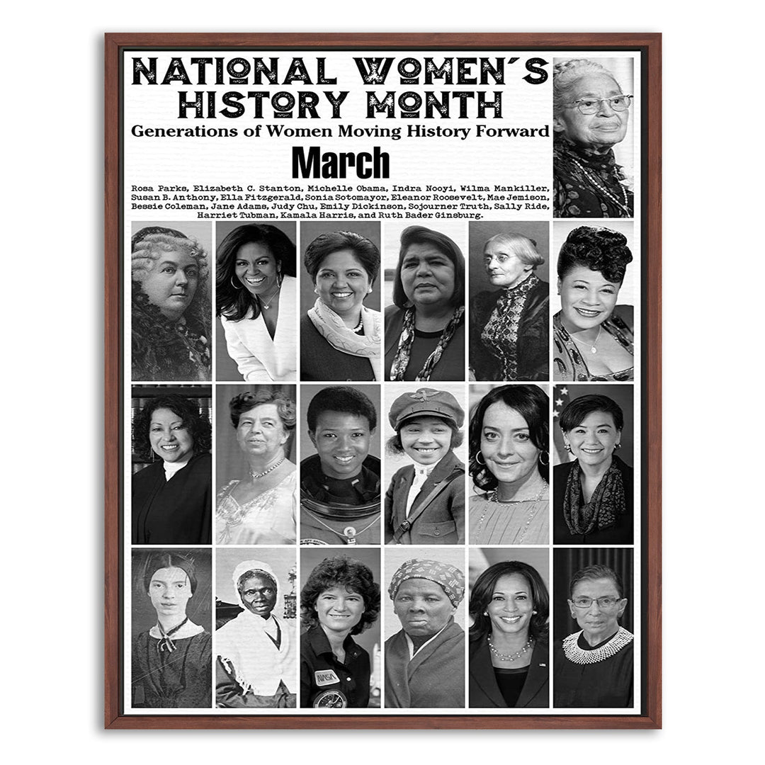 National Women's History Month Canvas Prints Poster Wall Art Home Décor
