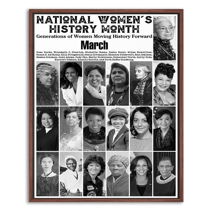 National Women's History Month Canvas Prints Poster Wall Art Home Décor