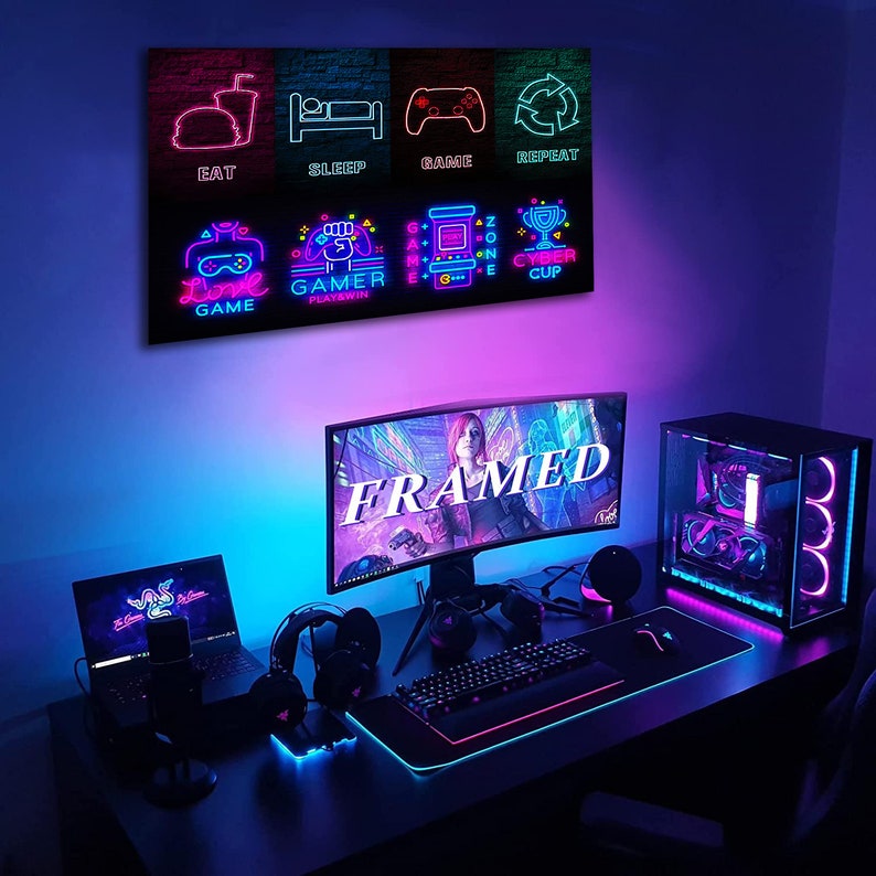 Game Room Wall Décor Canvas Art