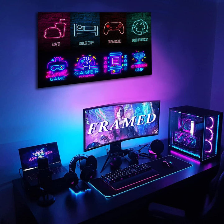 Game Room Wall Décor Canvas Art