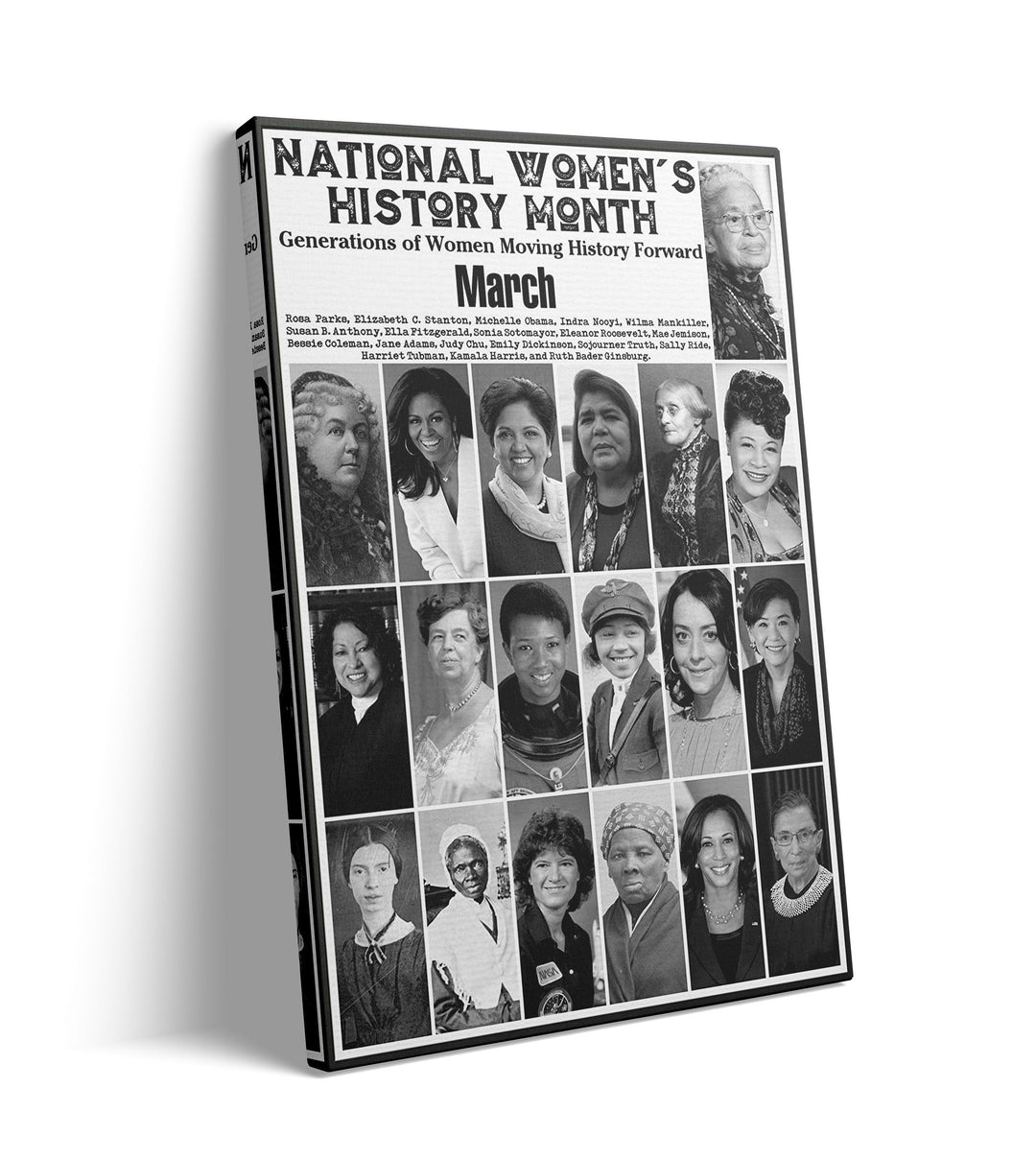 National Women's History Month Canvas Prints Poster Wall Art Home Décor