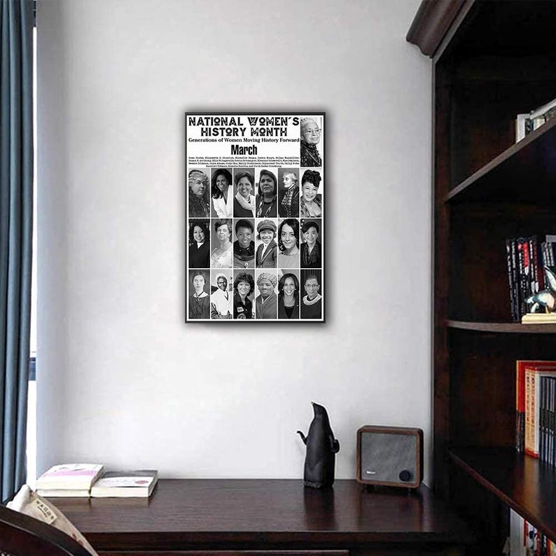 National Women's History Month Canvas Prints Poster Wall Art Home Décor