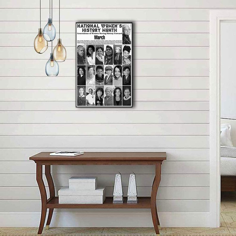National Women's History Month Canvas Prints Poster Wall Art Home Décor
