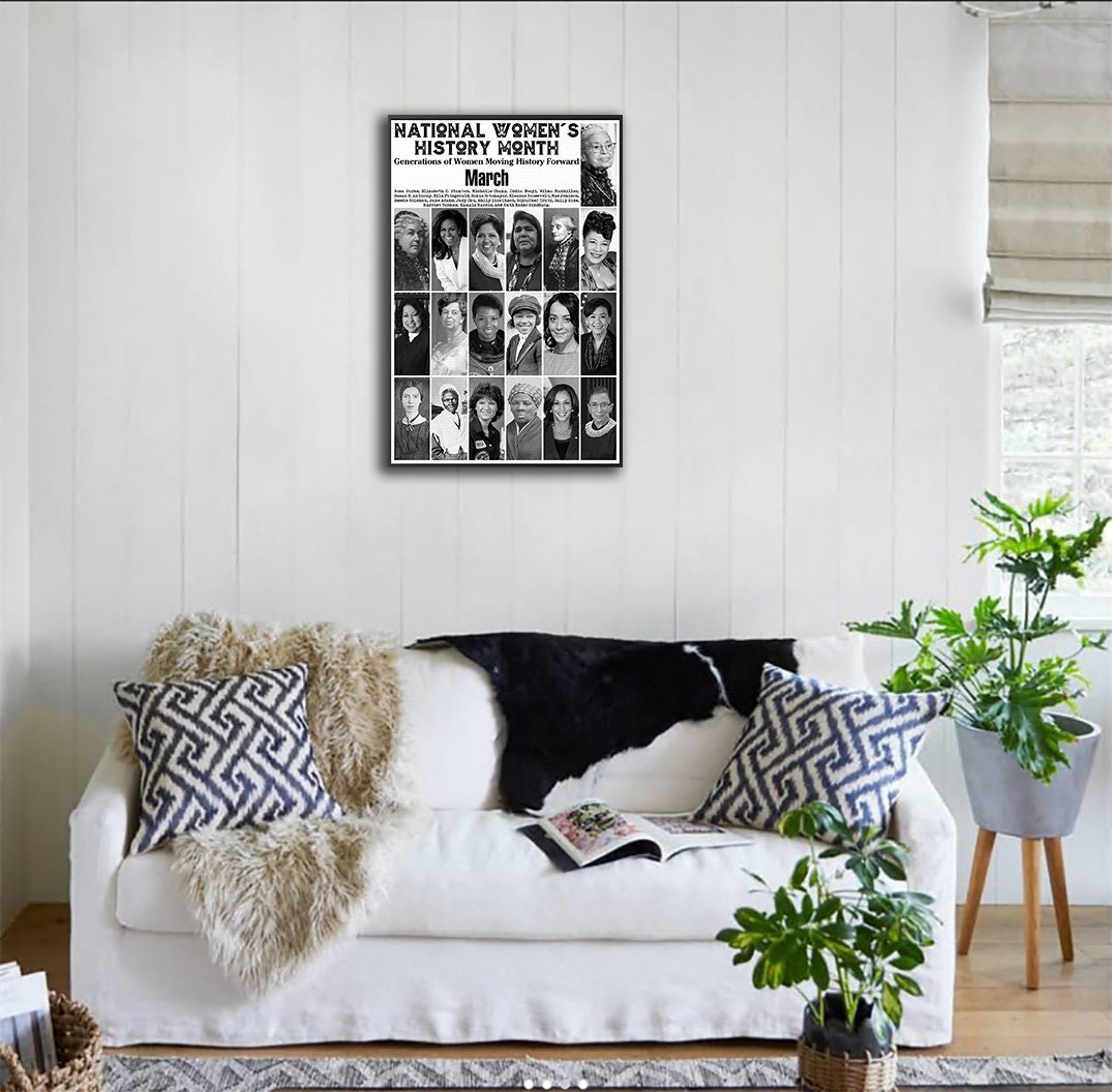 National Women's History Month Canvas Prints Poster Wall Art Home Décor