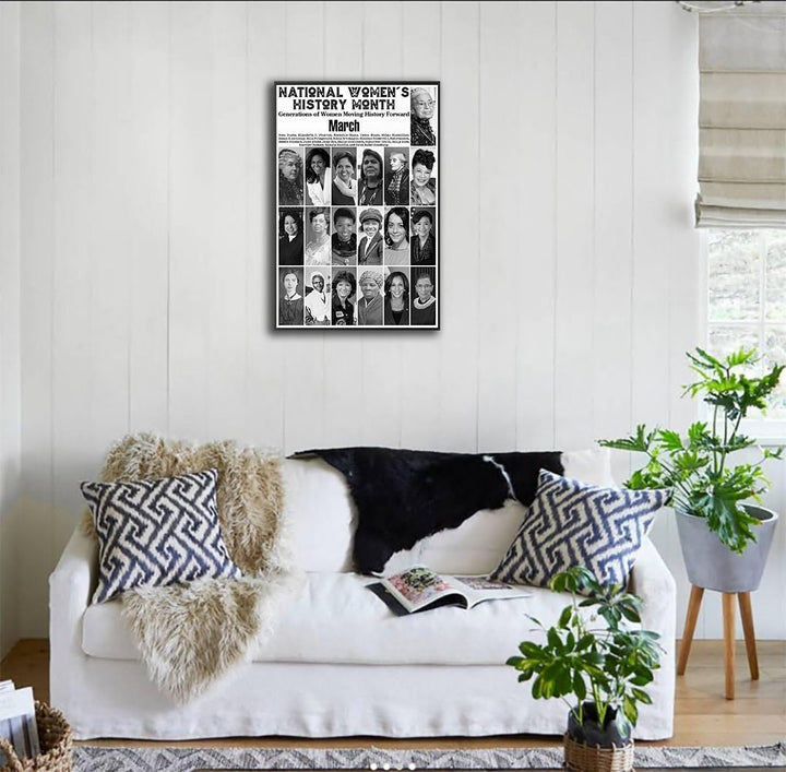 National Women's History Month Canvas Prints Poster Wall Art Home Décor