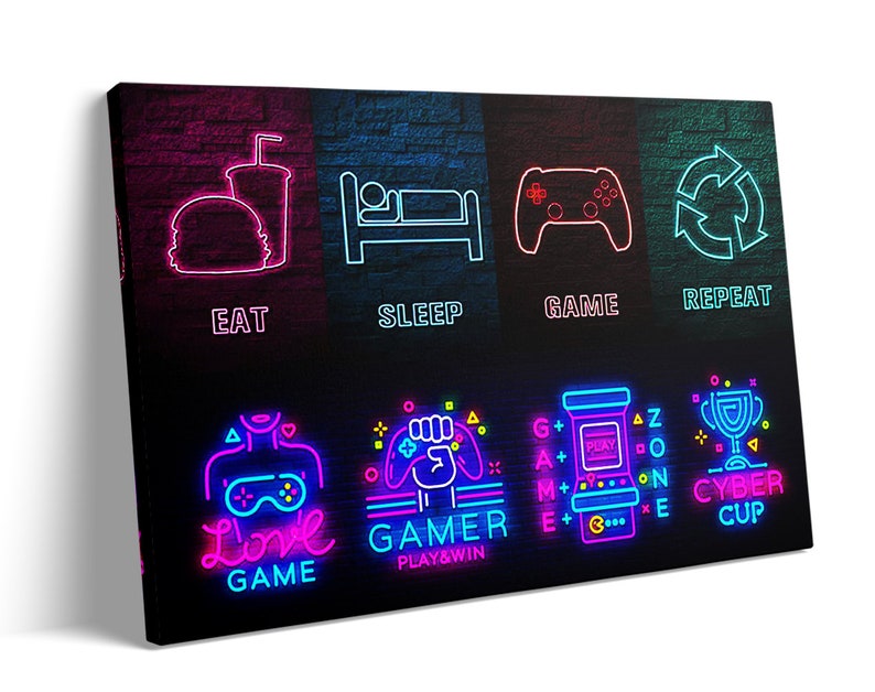 Game Room Wall Décor Canvas Art