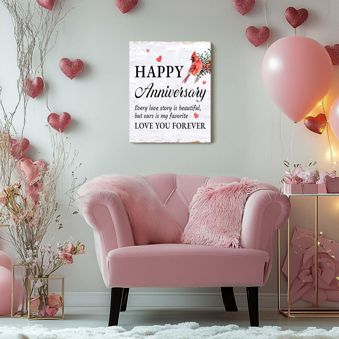 Love Letter Print "Happy Anniversary"