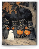Spooky Ghost in Pumpkin Garden