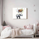 Vibrant Elephant with Butterflies and Heart Design