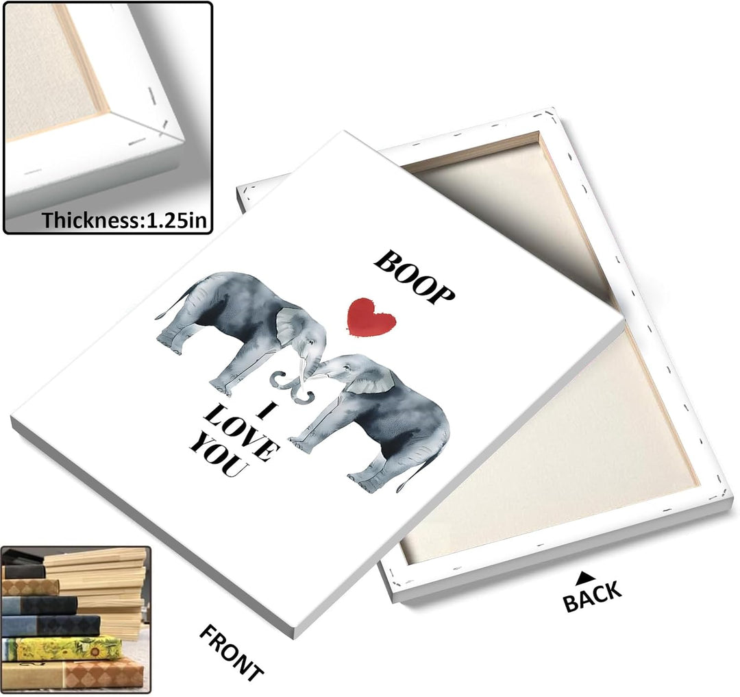 "Boop I Love You" Adorable Elephant