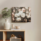 Vintage Blush Peony Floral Canvas Wall Art