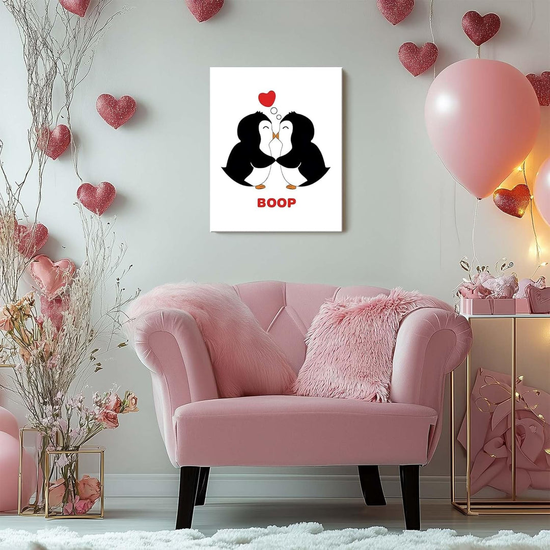 "Boop Penguins in Love" Adorable Design