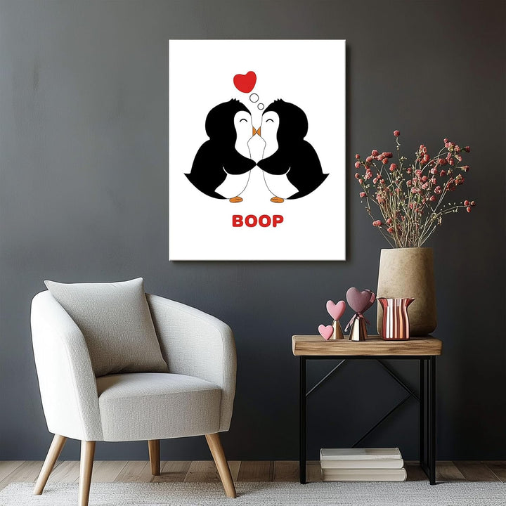 "Boop Penguins in Love" Adorable Design