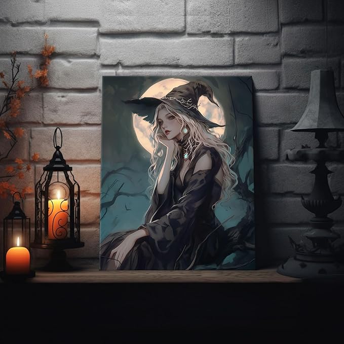 Witches Under the Moon / 8"L x 10"W