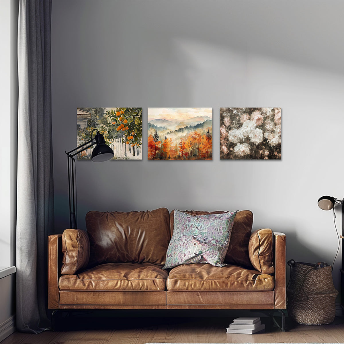 Vintage Blush Peony Floral Canvas Wall Art