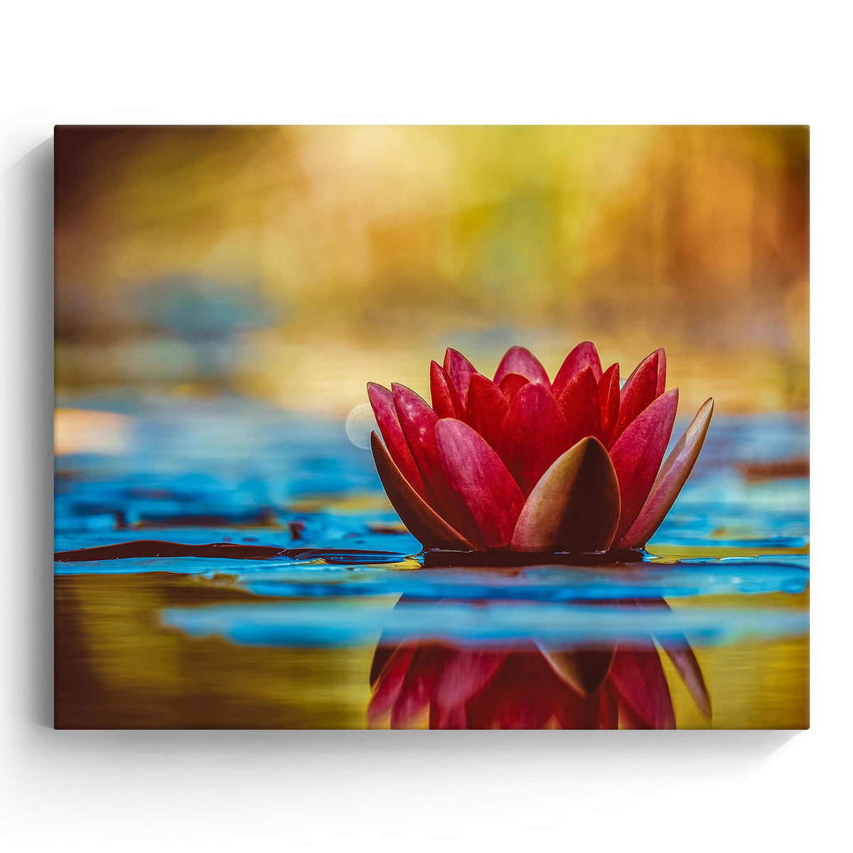 Mystical Lotus Water Wall Art